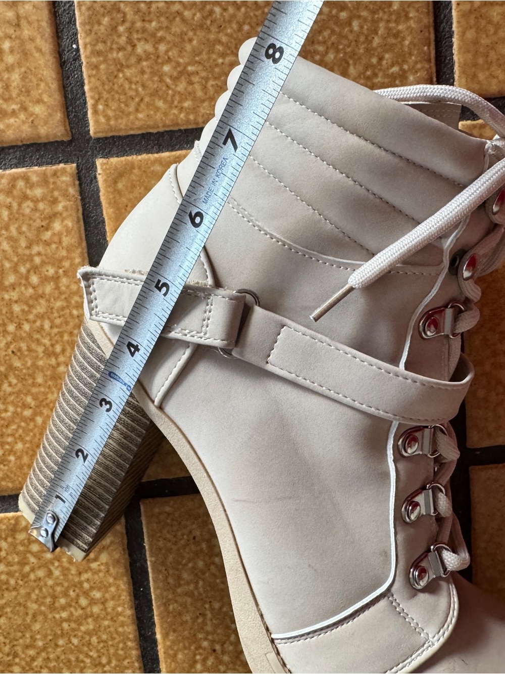 Andiamo "Abonnet" Heeled Combat Boots - Picture 12 of 12